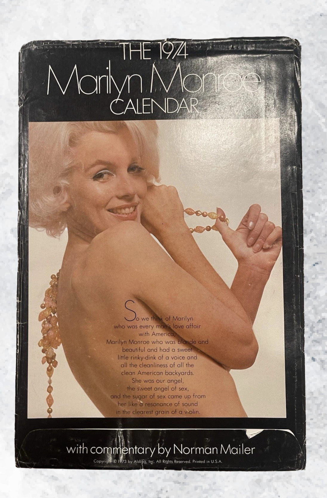 1974 Collector’s Edition Marilyn Monroe Calendar (Original Mailer Sleeve)